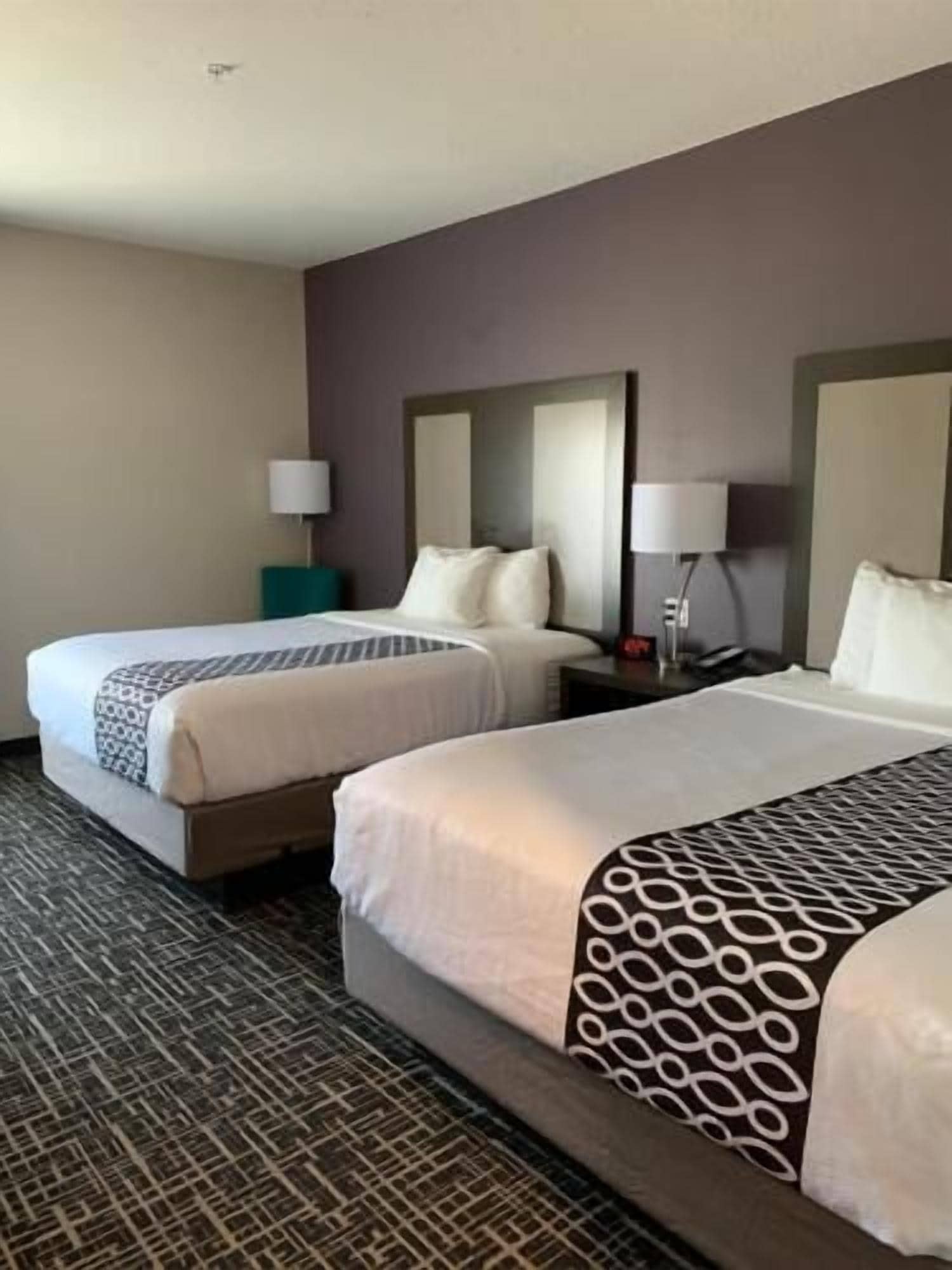 Premium bedding, desk, iron/ironing board, free cribs/infant beds