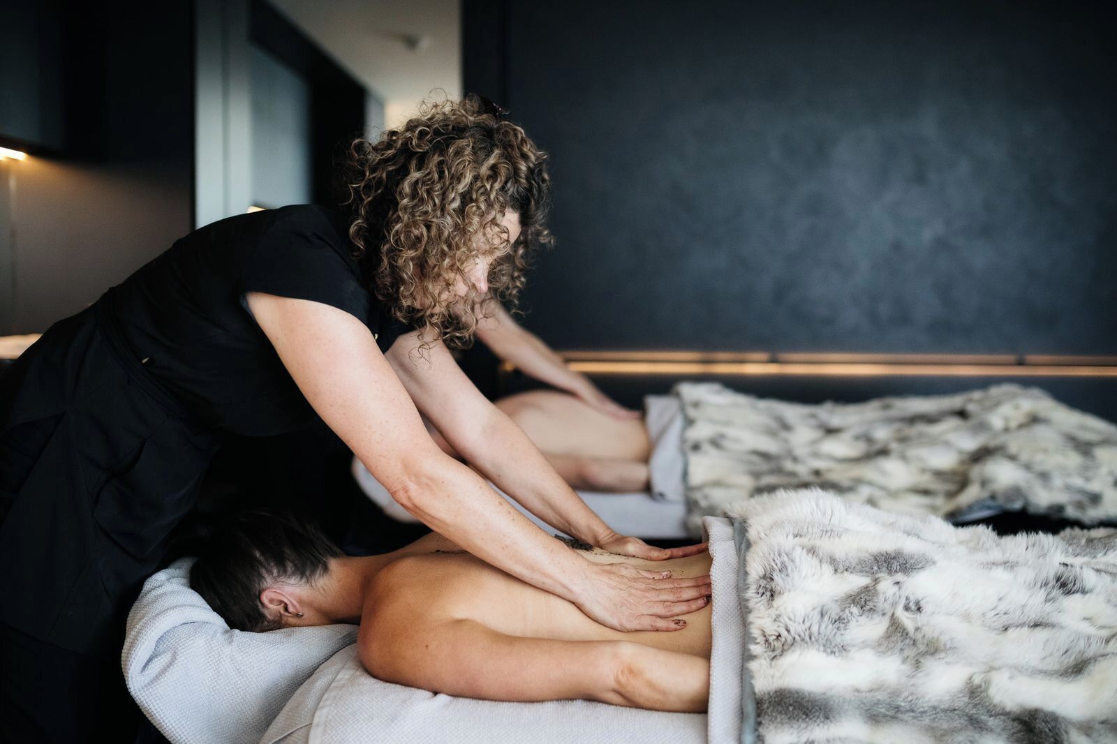 Behandlingsrum til par, kropsbehandlinger, deep tissue-massage