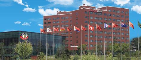 Majoituspaikan julkisivu