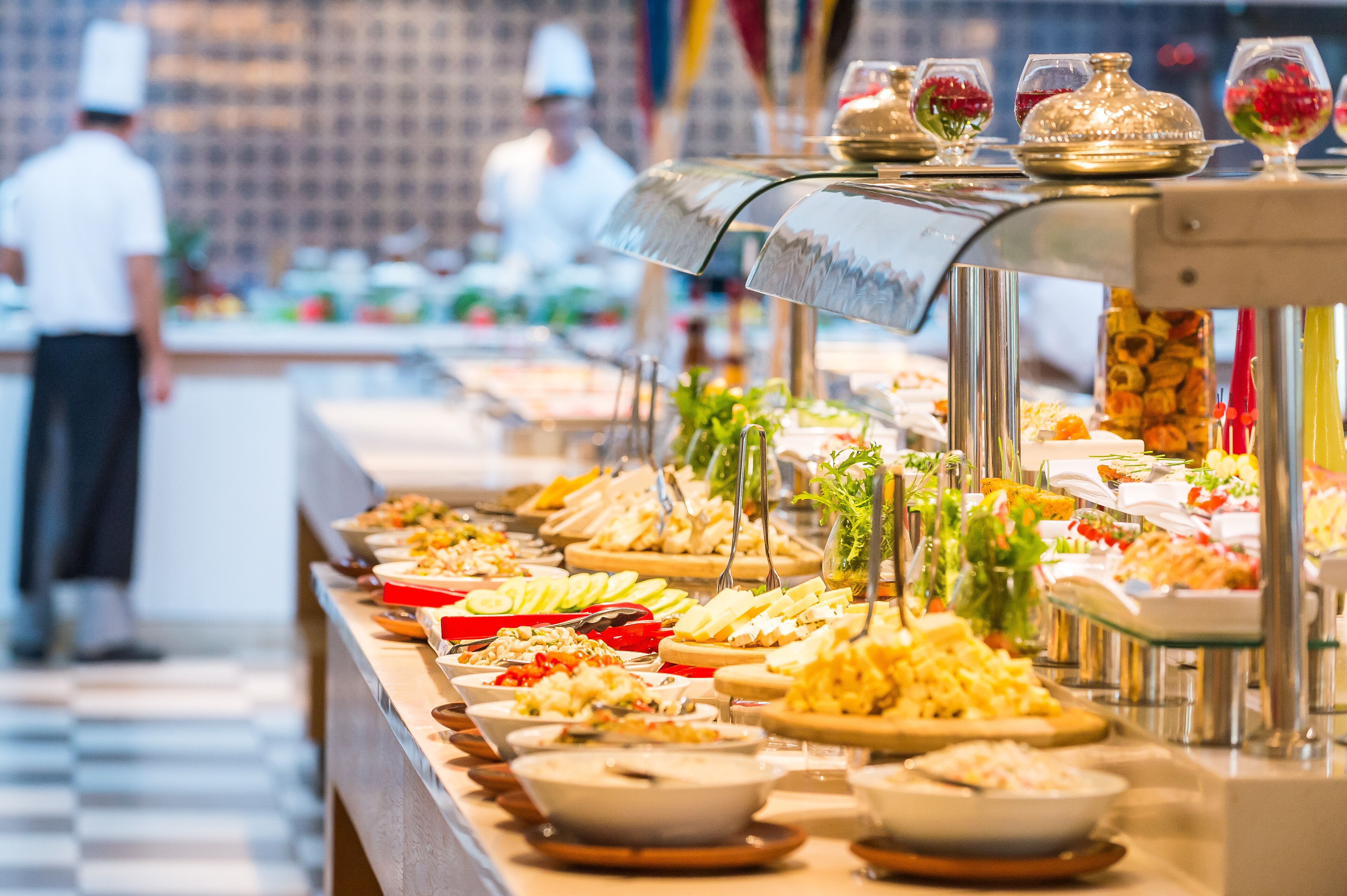 Daily buffet breakfast for a fee