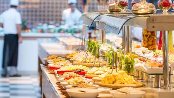 Daily buffet breakfast for a fee