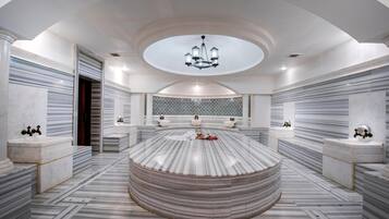 Sauna, steam room, Turkish bath/hammam, body treatments, facials