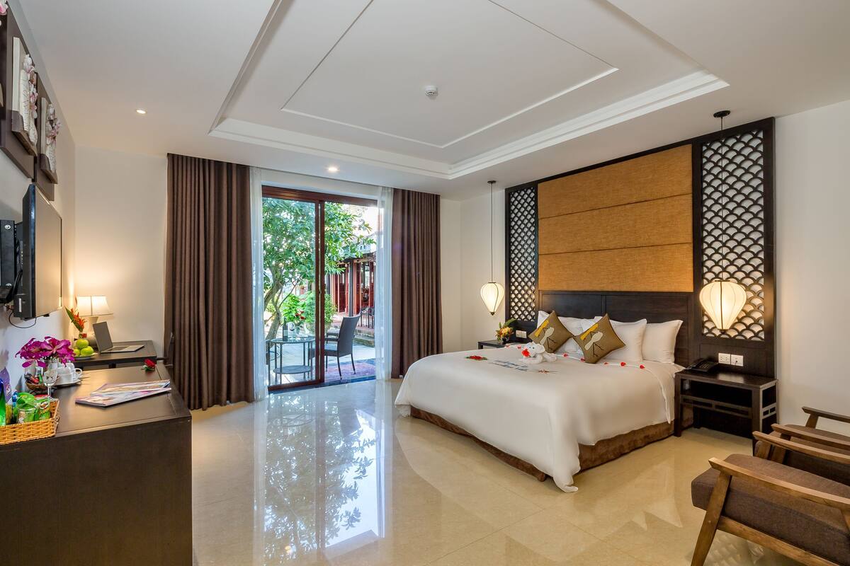 Ropa de cama de alta calidad y minibar