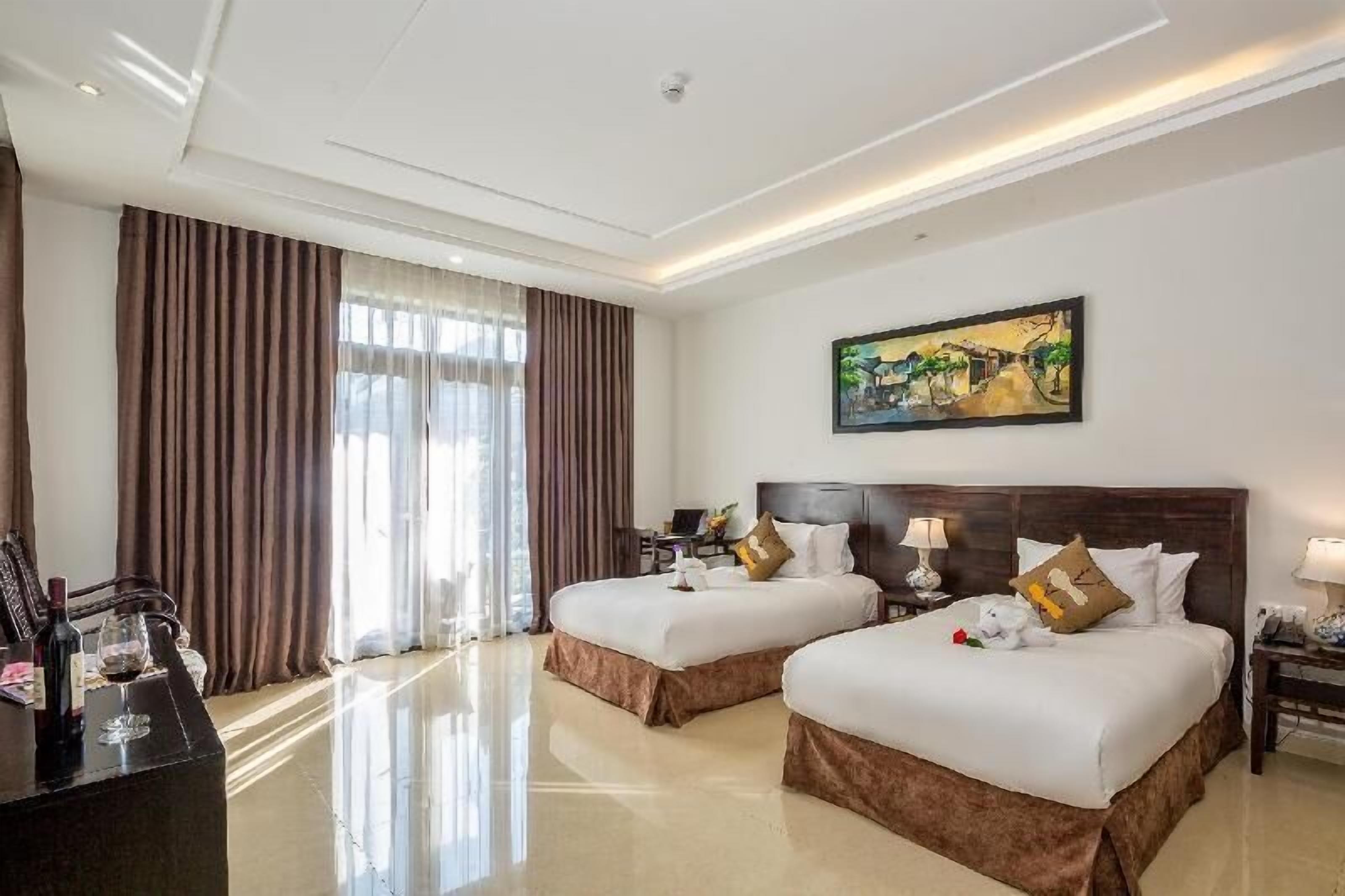 Ropa de cama de alta calidad y minibar 