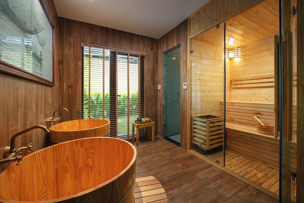 Sauna, bain à remous, hammam, soins corporels