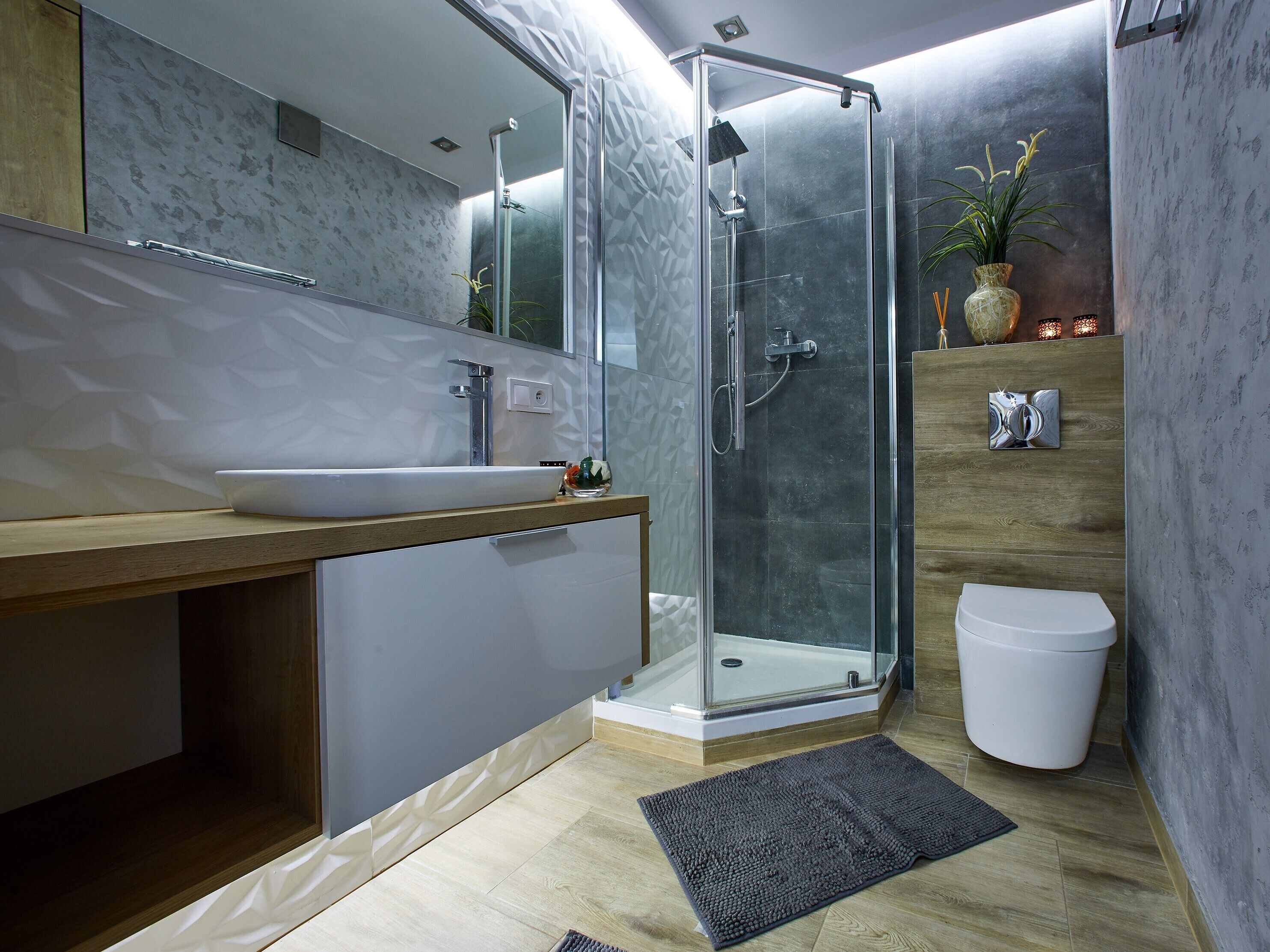 Comfort-Apartment, 1 Schlafzimmer, Balkon | Badezimmer | Dusche, kostenlose Toilettenartikel, Haartrockner, Handtücher