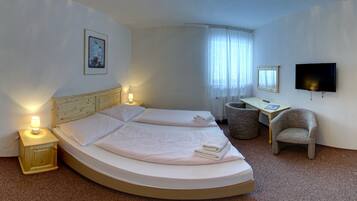 In-room safe, desk, blackout curtains, cots/infant beds