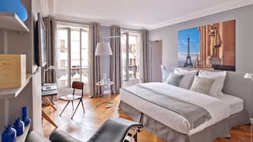 Premium kamer, 1 twee- of 2 eenpersoonsbedden | Luxe beddengoed, donsdekens, pillowtop-bedden, een kluis op de kamer