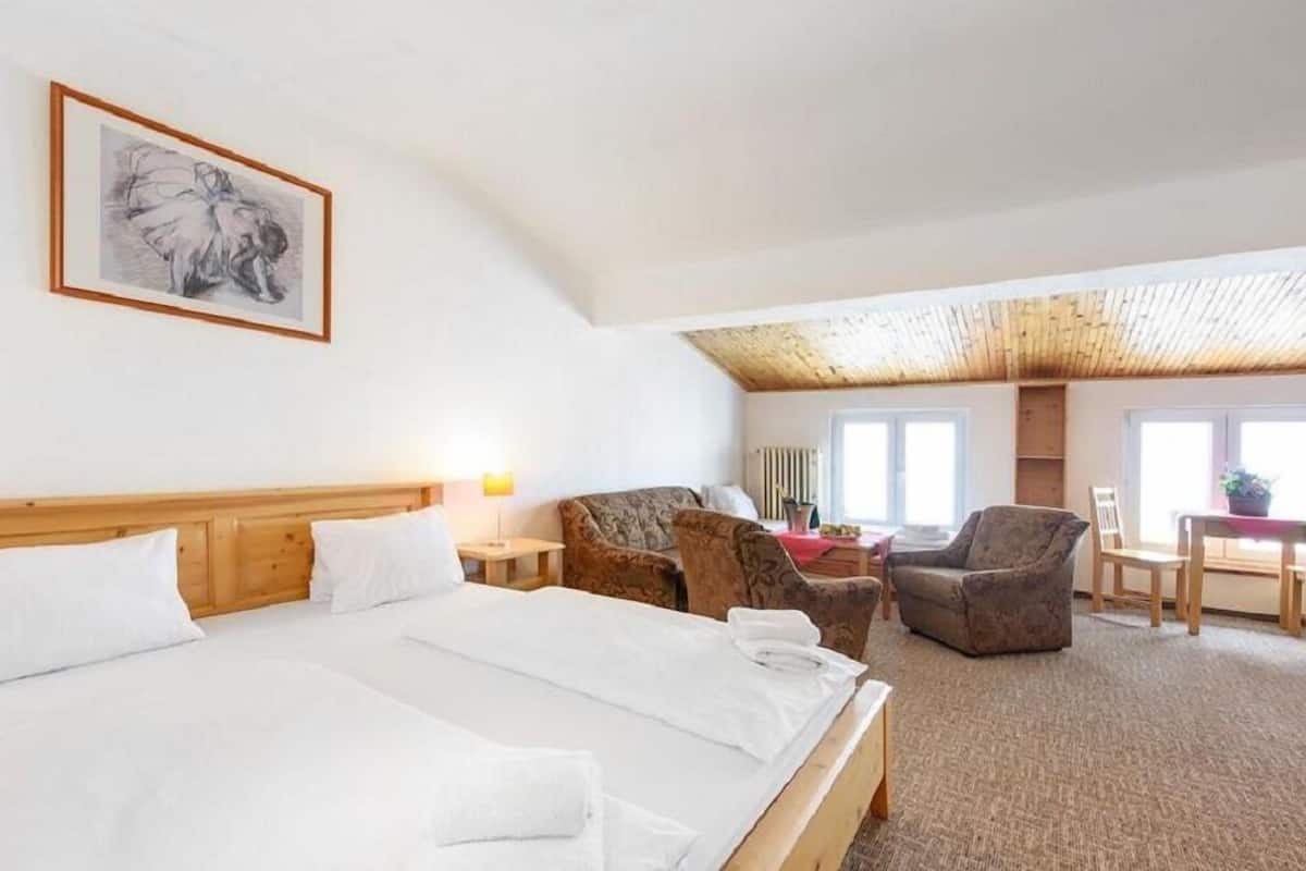Desk, cots/infant beds, rollaway beds, free WiFi