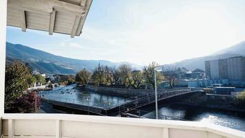 Blick vom Balkon