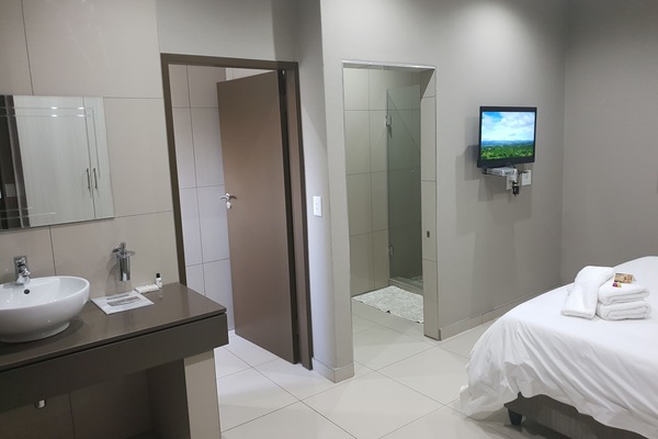 Standard Room, 1 Bedroom (Room 0010) | Bathroom | Rainfall showerhead, free toiletries, hair dryer, bathrobes