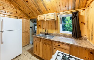 Cabaña | Cocina privada | Cafetera o tetera