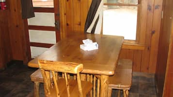 Kitchen Cabin 1 Queen, Twin Trundle, Bunk - Up to 6 People | Bathroom | Free toiletries, hair dryer, towels