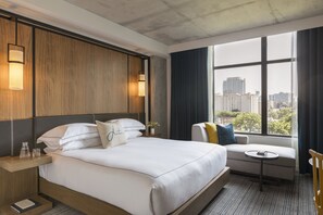 Sábanas italianas Frette, ropa de cama de alta calidad y minibar 