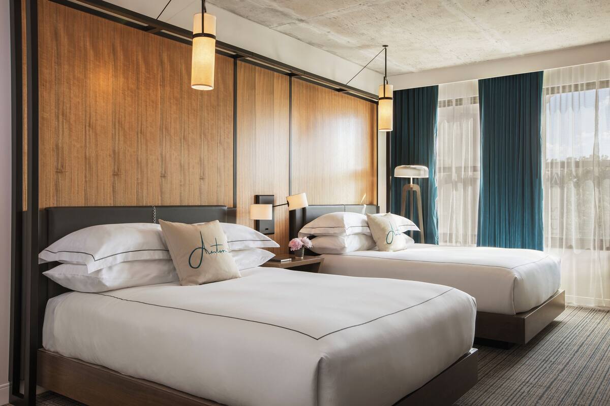 Italienske Frette-laken, sengetøy av topp kvalitet og minibar