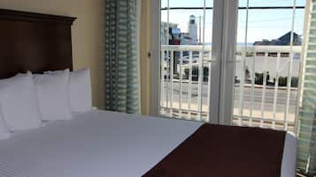 Quarto, 1 cama King | Cofres nos quartos, escrivaninha, cortinas blackout