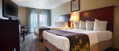 Double Room, Accessible, Refrigerator & Microwave | In-room safe, desk, blackout drapes, iron/ironing board
