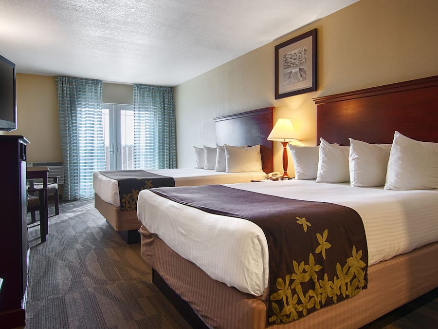 Double Room, Accessible, Refrigerator & Microwave | In-room safe, desk, blackout curtains, iron/ironing board
