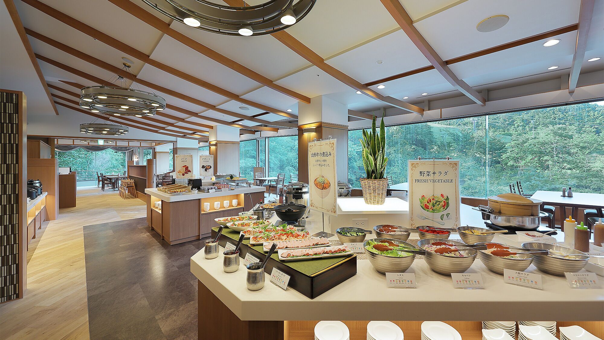 Daily buffet breakfast for a fee