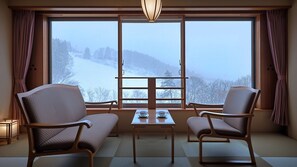 Japanese Style Room, South Wing, Non Smoking | Balcony view - Zao International Hotel (Yamagata)