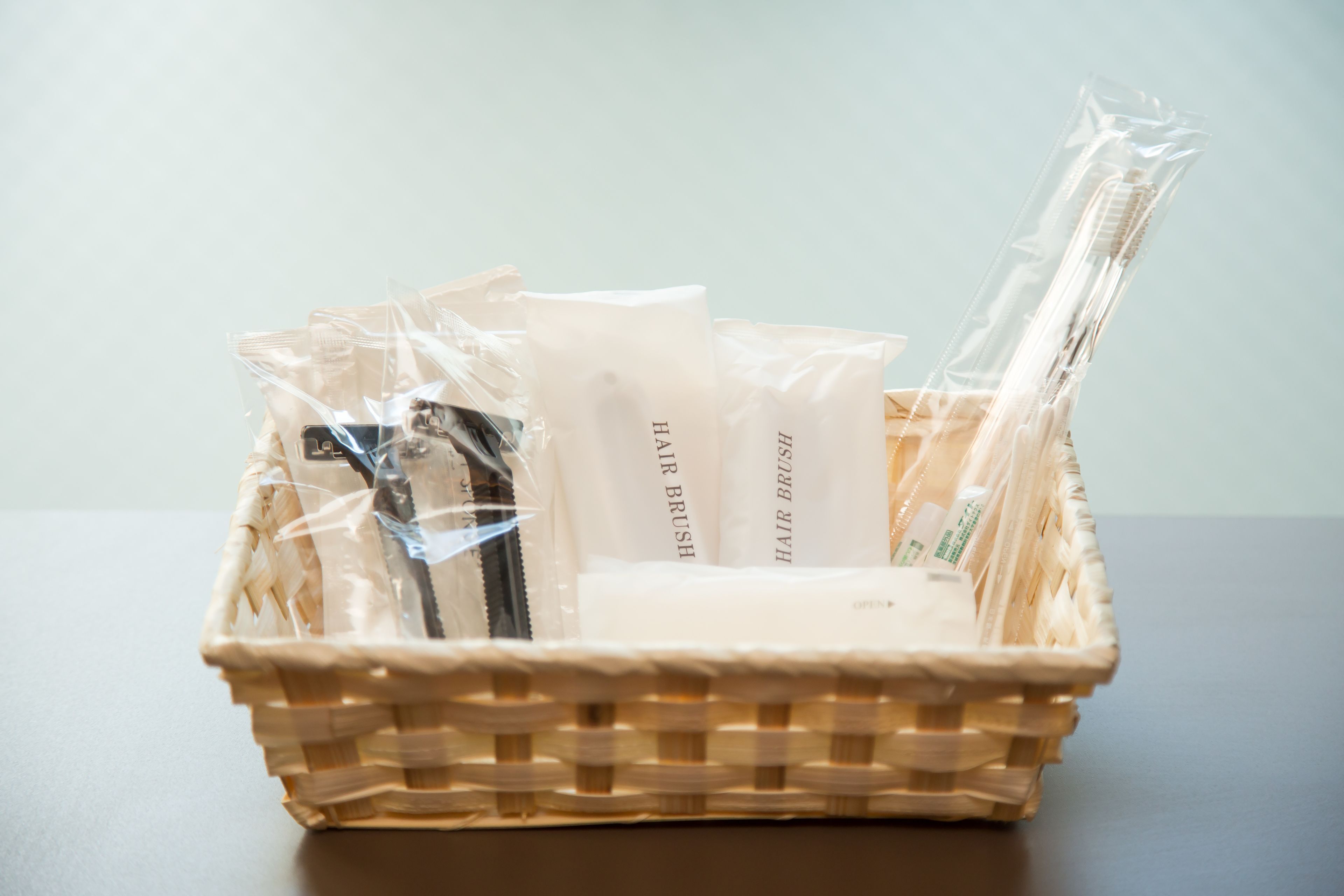 combined shower/bathtub, free toiletries, bathrobes, slippers