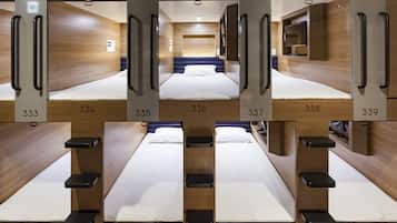Down comforters, blackout drapes, free WiFi, bed sheets
