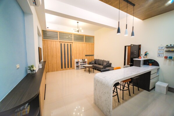 Sala de estar en el lobby