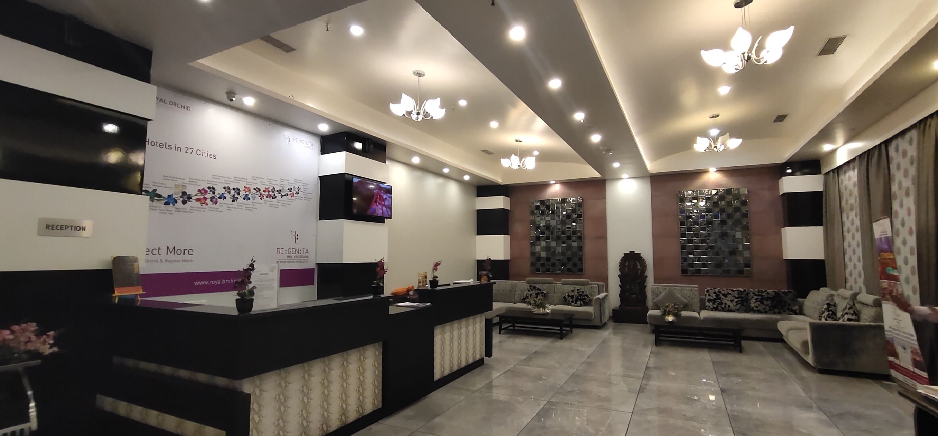 Sitteområde i lobbyen