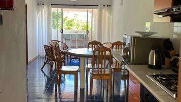 Apartment | Private kitchen | Fridge, microwave, oven, stovetop
