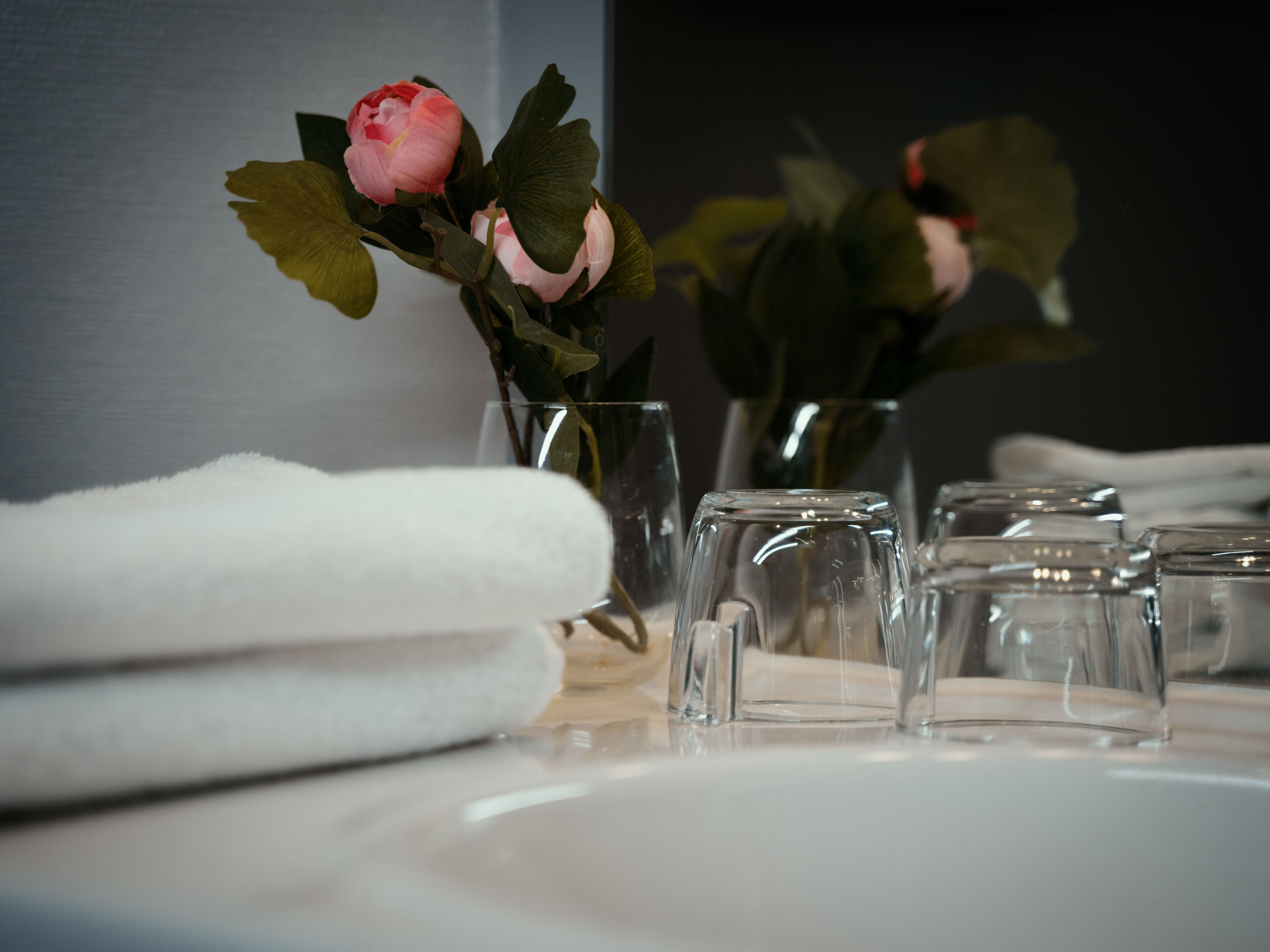 royal double room | bathroom | shower, free toiletries, hair dryer, slippers