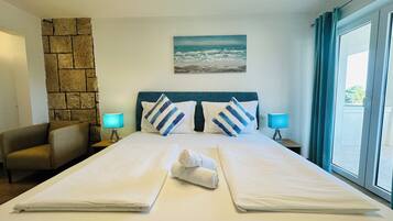 Luxury Double Room, 1 King Bed, Terrace, Sea View