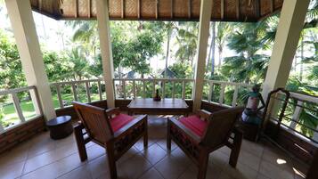 Comfort Double Room, 1 Queen Bed, Ocean View | Terrace/patio