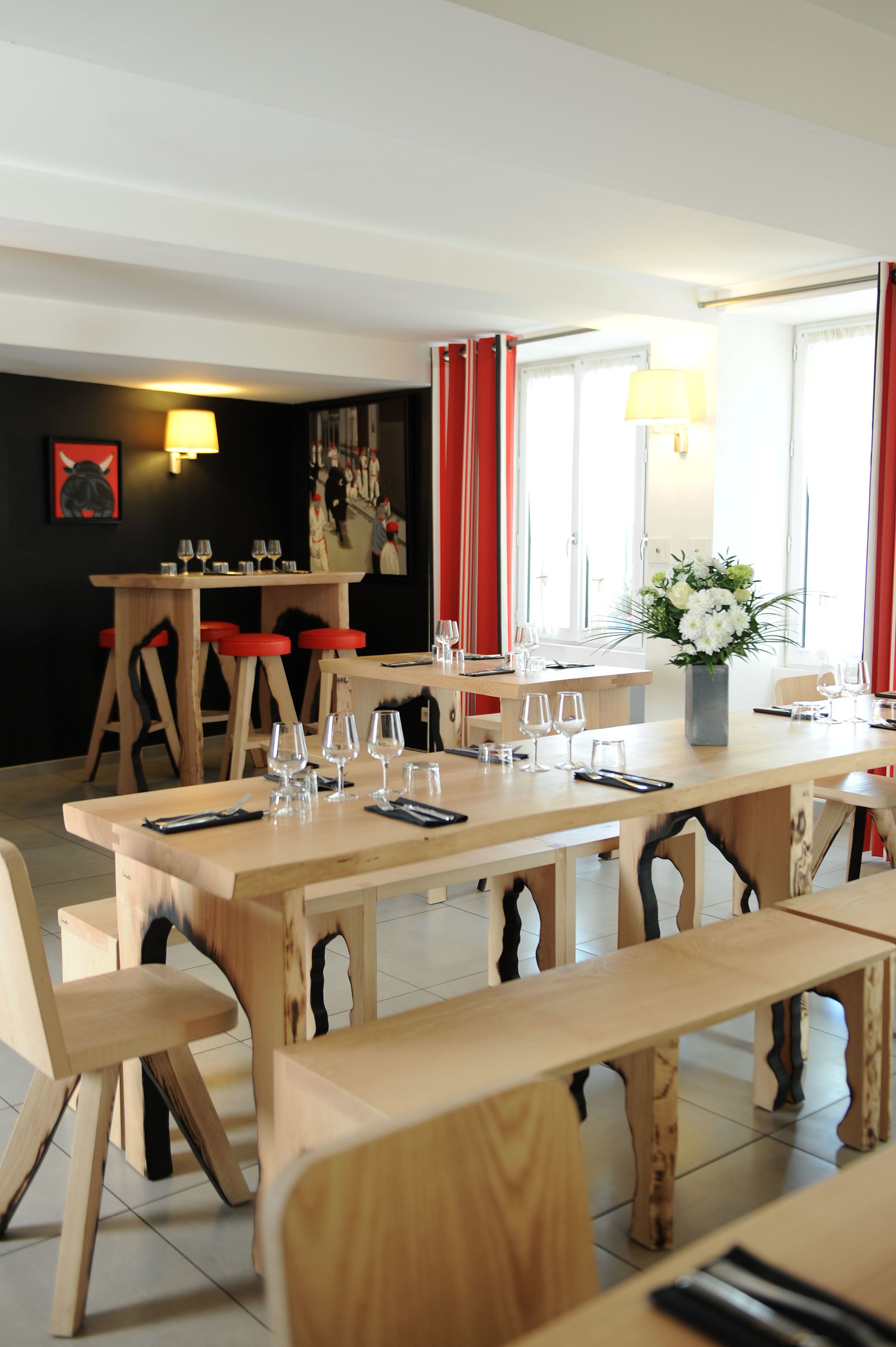 breakfast, lunch, dinner served; basque cuisine, garden views