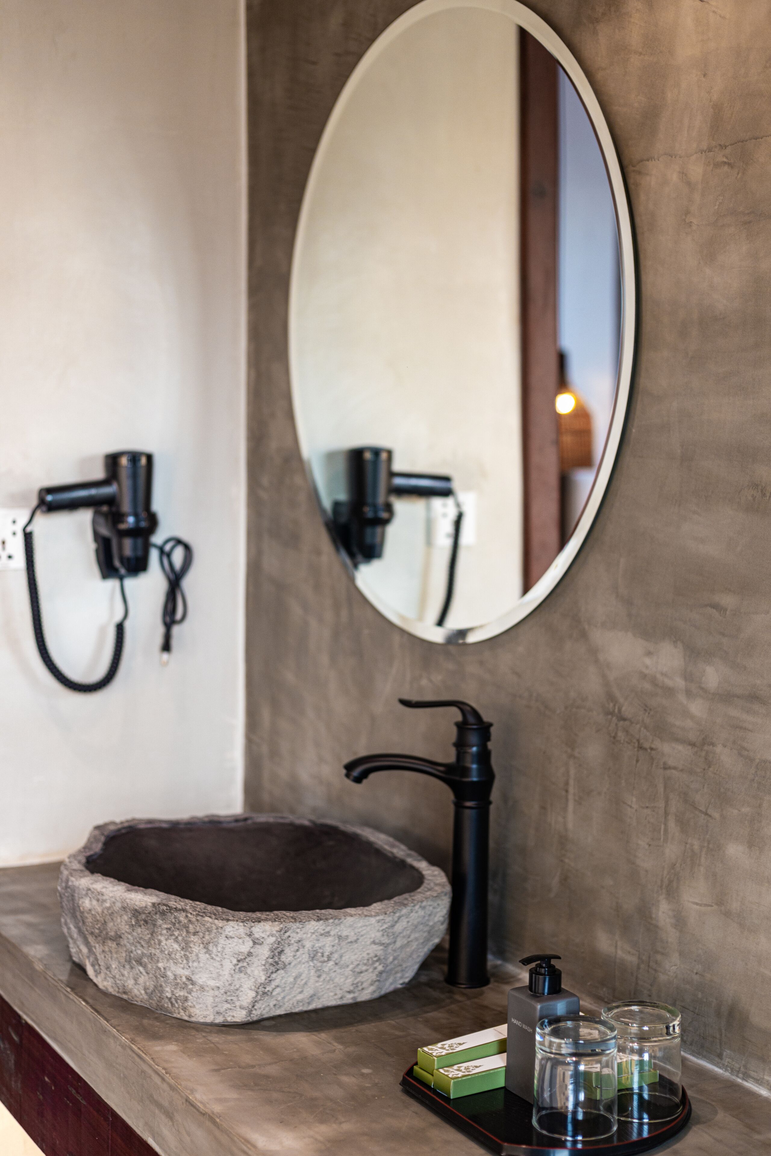 free toiletries, hair dryer, bathrobes, slippers