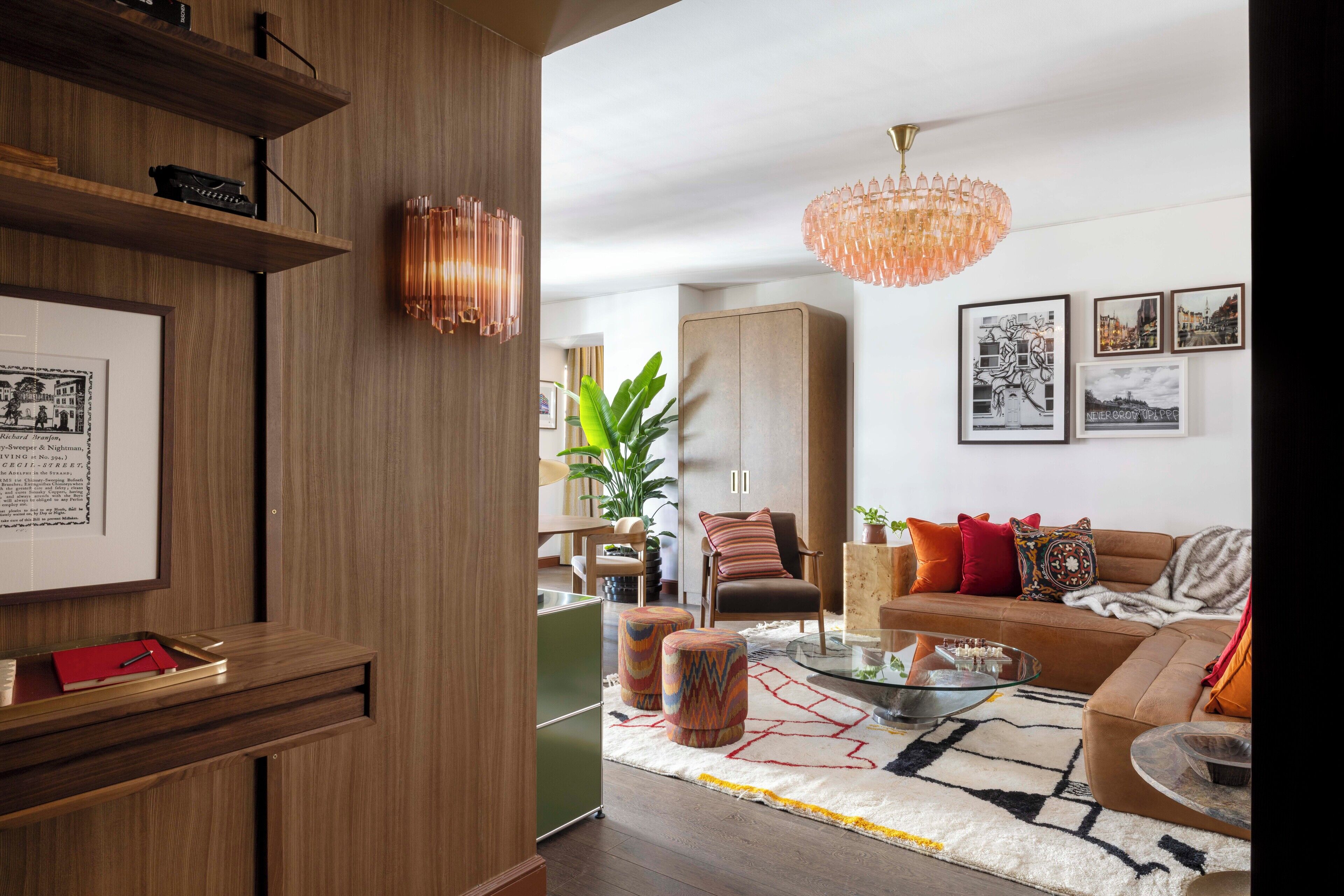 richard's penthouse flat | living area | 32-inch smart tv with digital channels