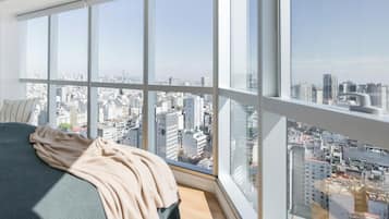 Apartment (Plus) | Hypo-allergenic bedding available, down comforters, in-room safe