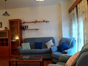 Penthouse, 2 Bedrooms, Terrace | Living area | TV - Apartamentos Sierra del Hacho (Montejaque)