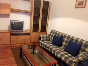 Apartment, 1 Bedroom, Terrace | Living area | TV - Apartamentos Sierra del Hacho (Montejaque)