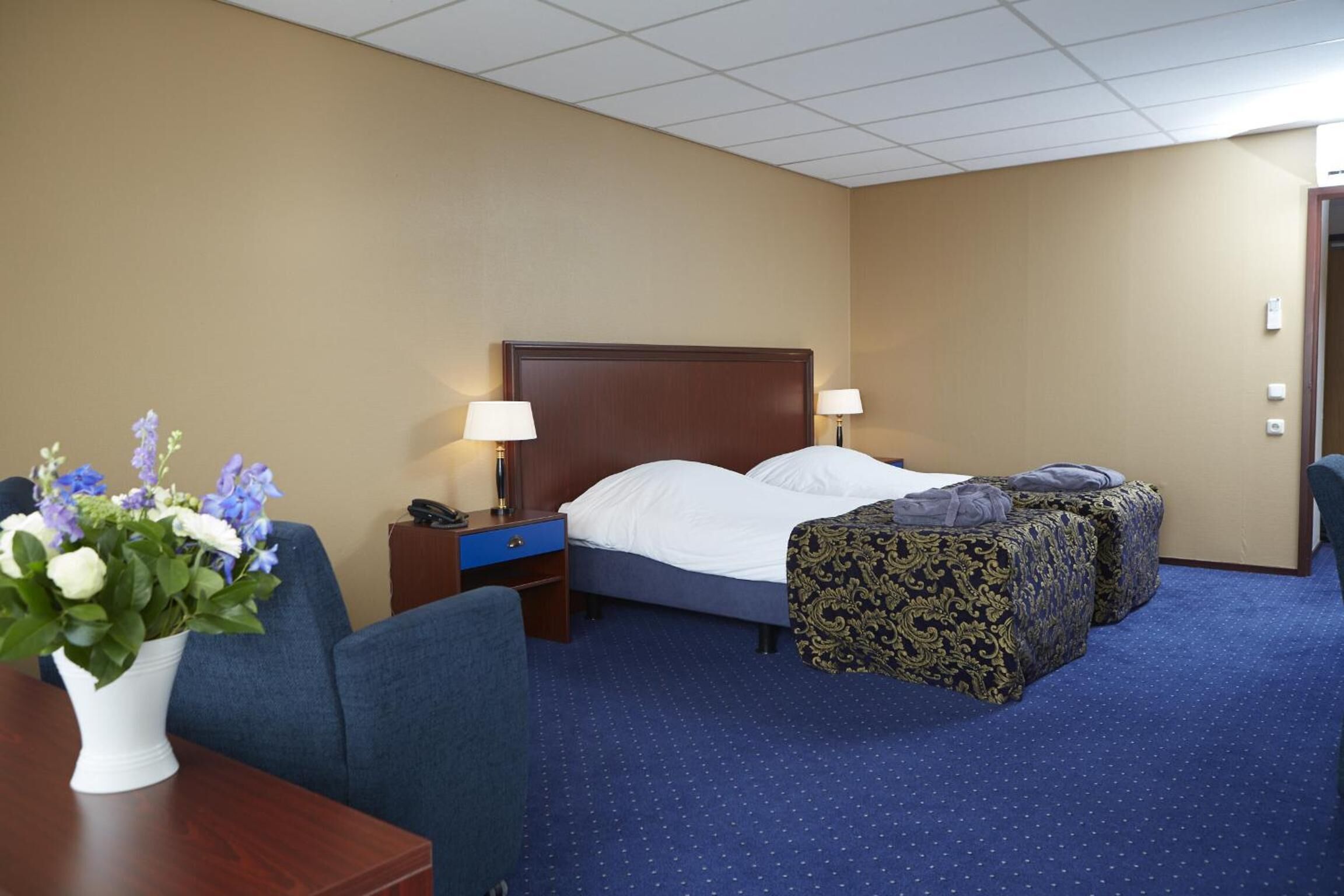 1 bedroom, desk, iron/ironing board, cots/infant beds