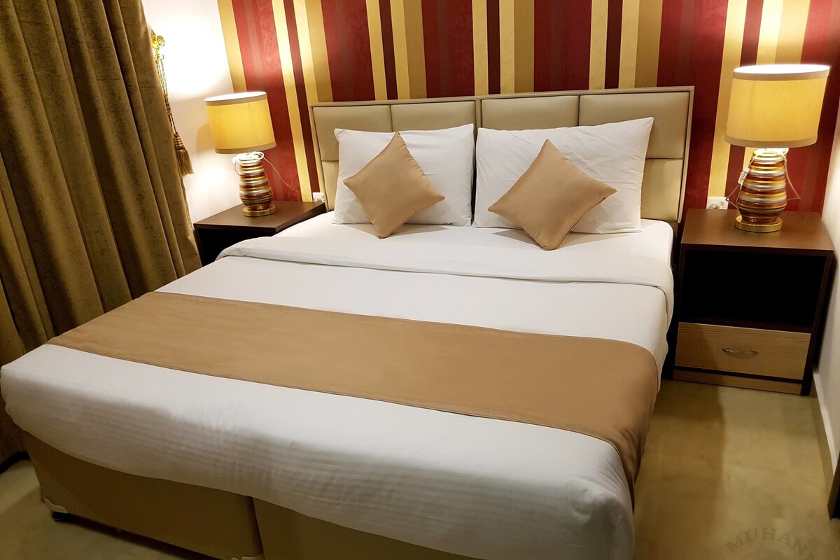 Apartment, 1 Schlafzimmer | Zimmersafe, Schreibtisch, Verdunkelungsvorhänge, Bügeleisen/Bügelbrett