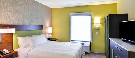 Blackout curtains, iron/ironing board, free WiFi, bed sheets