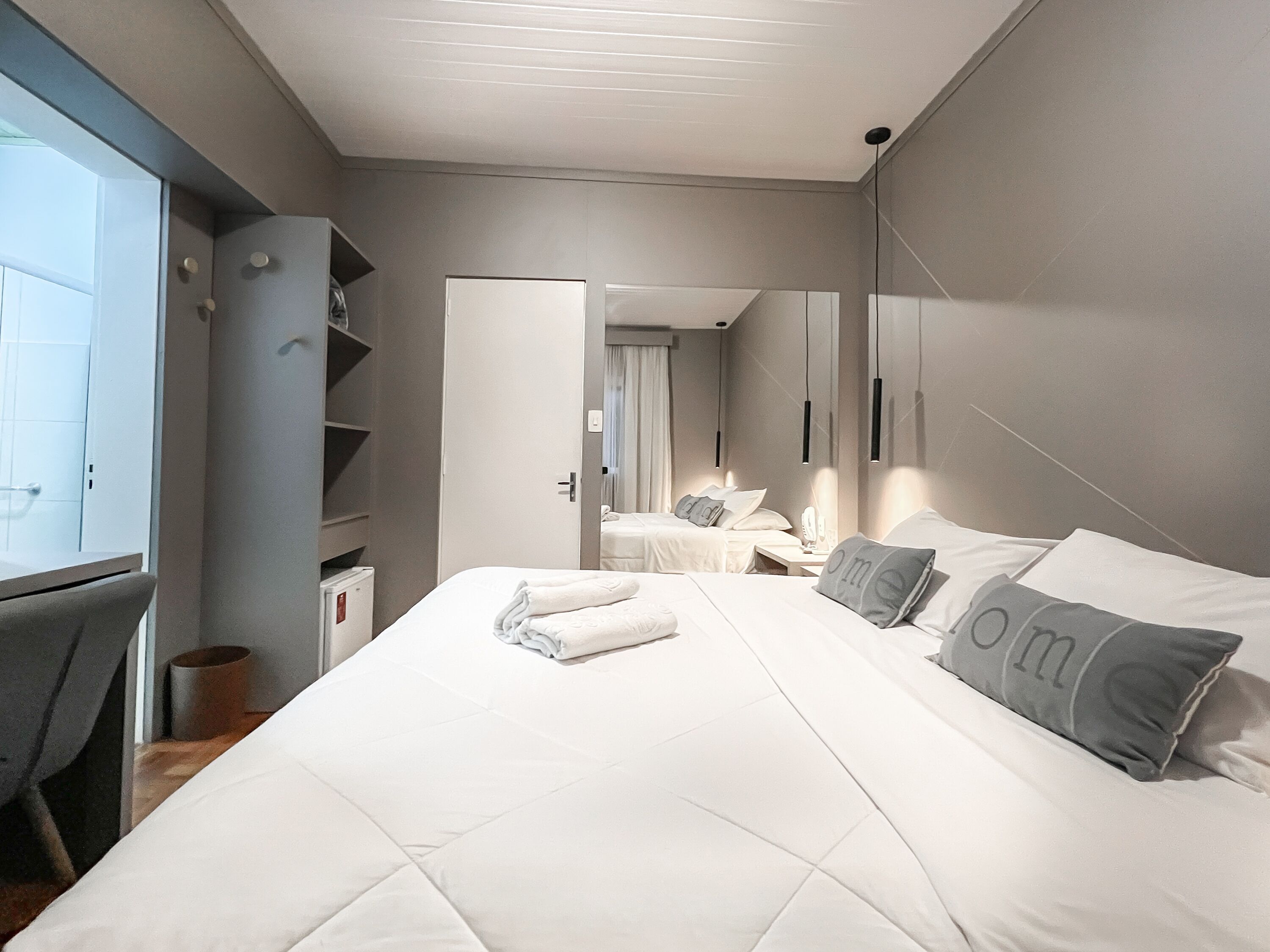 Minibar, desk, blackout drapes, iron/ironing board