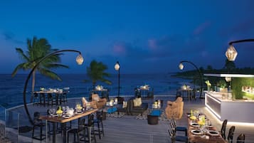 Outdoor wedding area