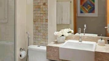 Free toiletries, hair dryer, towels