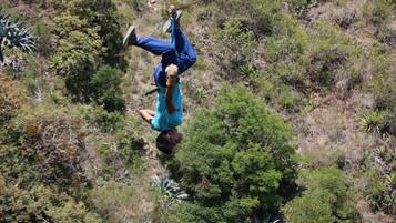 Outdoor rock climbing