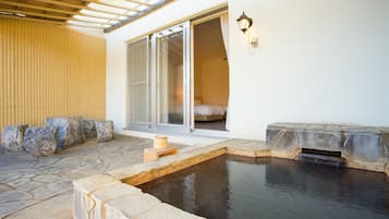 Run of the House, with Private Open-Air Bath | Bathroom | Free toiletries, hair dryer, bathrobes, slippers