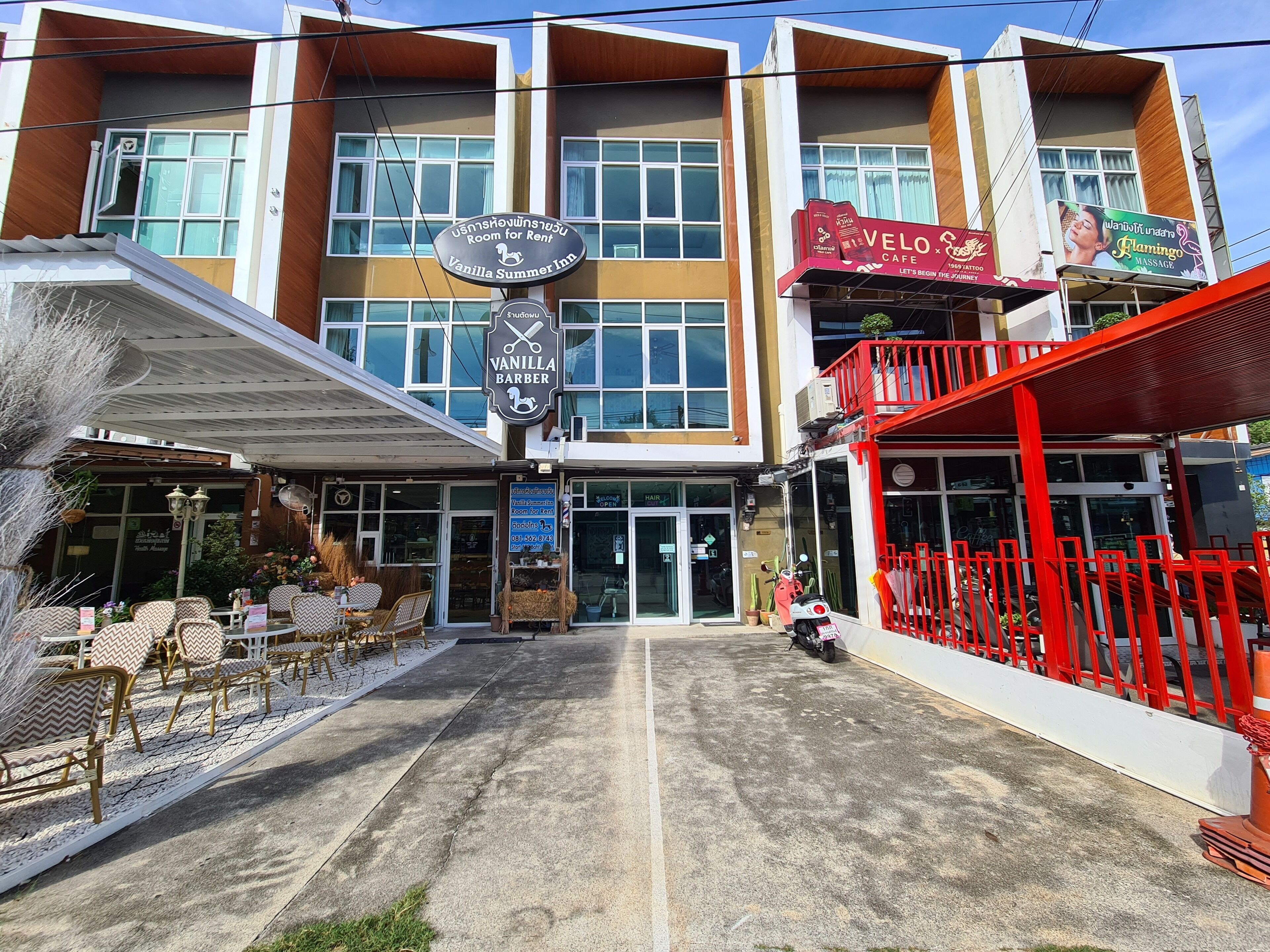 Majoituspaikan julkisivu