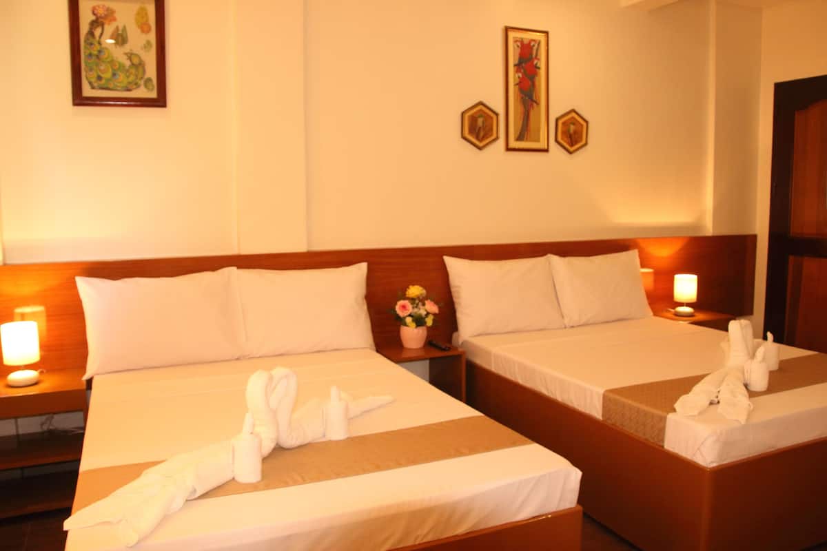 Desk, blackout drapes, iron/ironing board, free WiFi