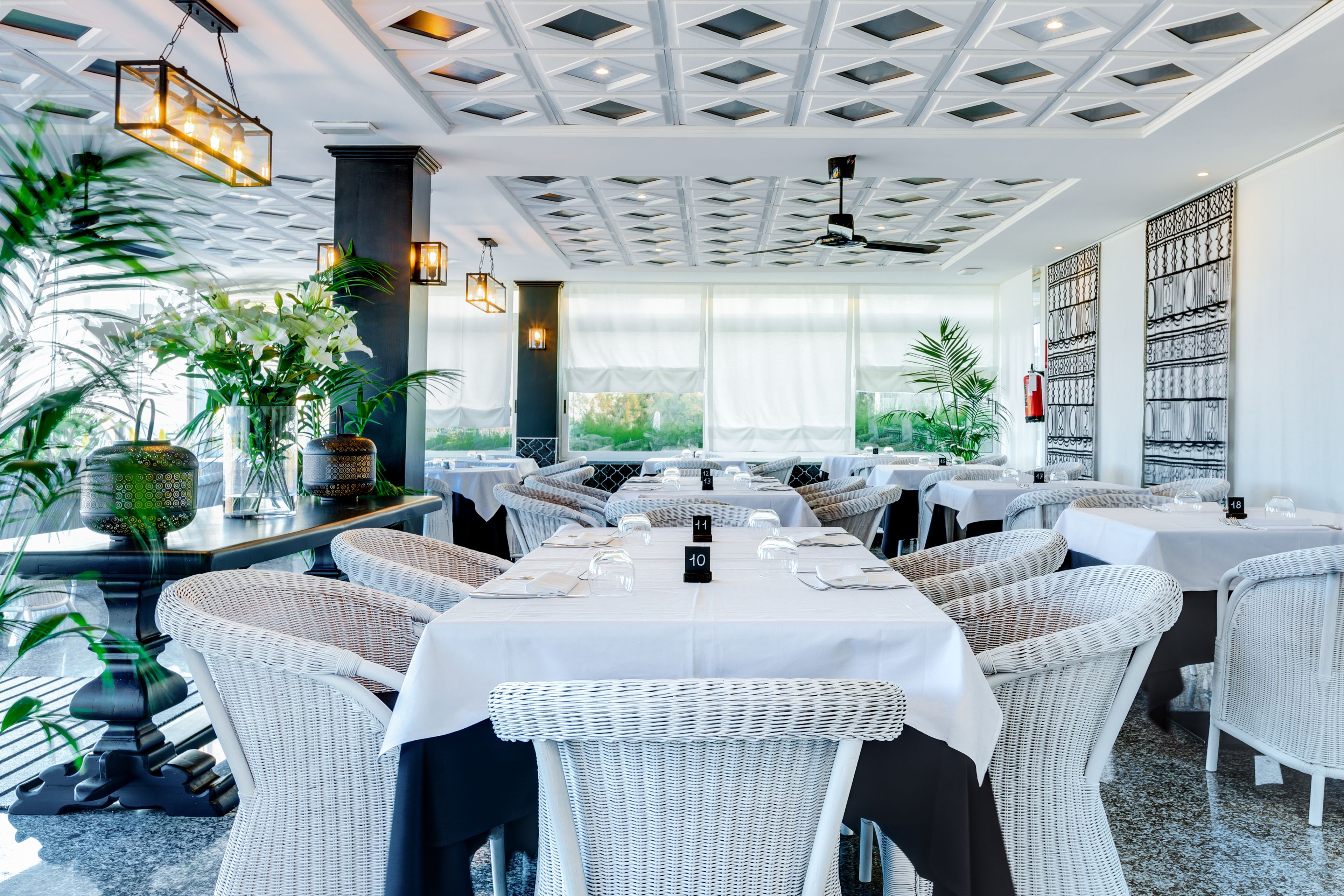 breakfast, lunch, dinner served; mediterranean cuisine, beach views