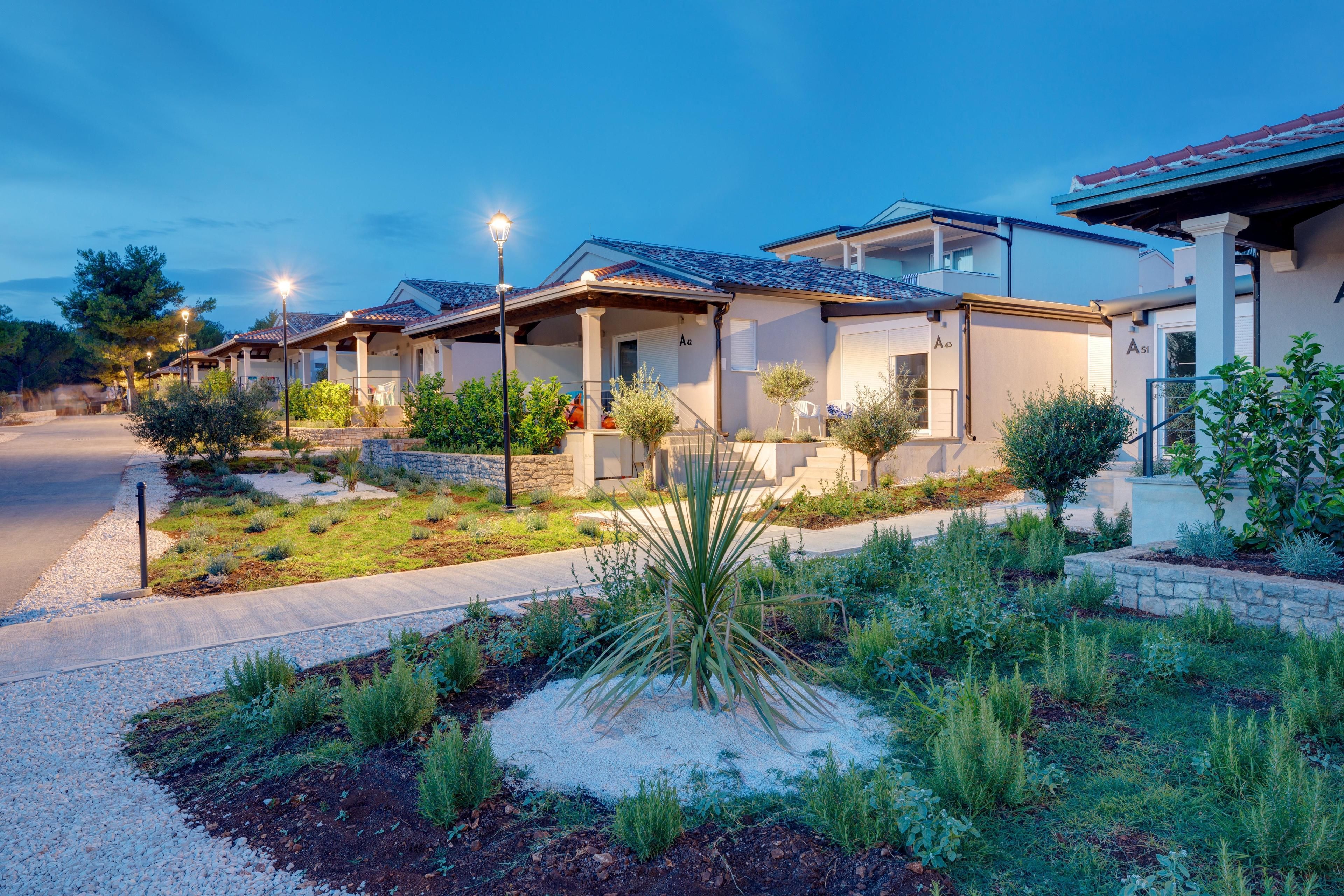 front of property – evening/night